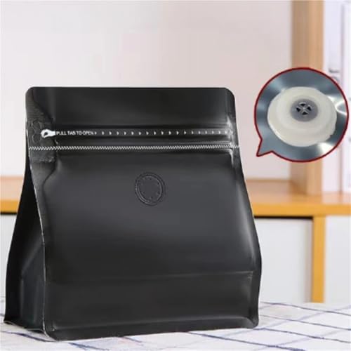Bolsas de café con válvula que liberan gases sin dejar entrar oxígeno, pack de 50 Mylar mate azul 7