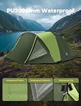 Camping Tent 4-6 Person Tent Double Layers Family 3 Season Tent with RainFly Waterproof for Camping Travel Hiking Backpacking