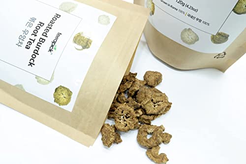 TERRAPICK Roasted Burdock Root Tea, Natural, No Caffeine, Herb Tea, Antioxidants, vitamin B6, folate, potassium, magnesium, calcium, iron.