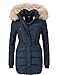 Produktbild Marikoo Damen Winter Mantel Steppmantel Nova (vegan hergestellt) Blau Gr. XS