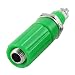 5 Pcs Green Plastic Cover 5/64" Dia Thread Banana Binding Post Connector