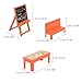 13pcs Mini School Desk for Dolls Classroom Furniture Table Chairs Chalkboard Model Dollhouse Playset Toy for Kids