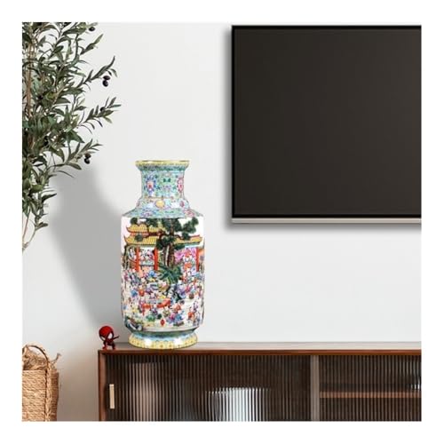 Grand vase en céramique émaillée pour composition florale de salon - 7