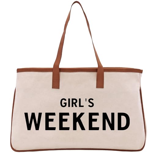 Image of VANESSA ROSELLA 100% Cotton Natural Canvas with Caramel Piping | Large Reusable Travel, Beach & Everyday Bag