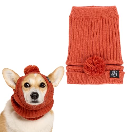 【LIFELIKE公式】カラフルニットスヌード S M 犬 帽子 キャップ ニット帽 ニットキャップ 被り物 かぶりもの ニット スヌード 小型犬 散歩 お出かけ ペットグッズ ペット グッズ 犬用 ライフライク (アプリコット, S)