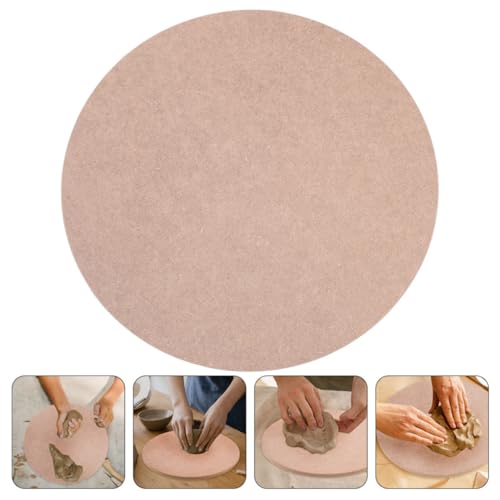 Tablero redondo de madera marrón para torno de cerámica y arte alfarero resistente 8