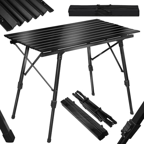 WOLTU Table de Camping Pliante Pliable en Aluminum Table de rando...