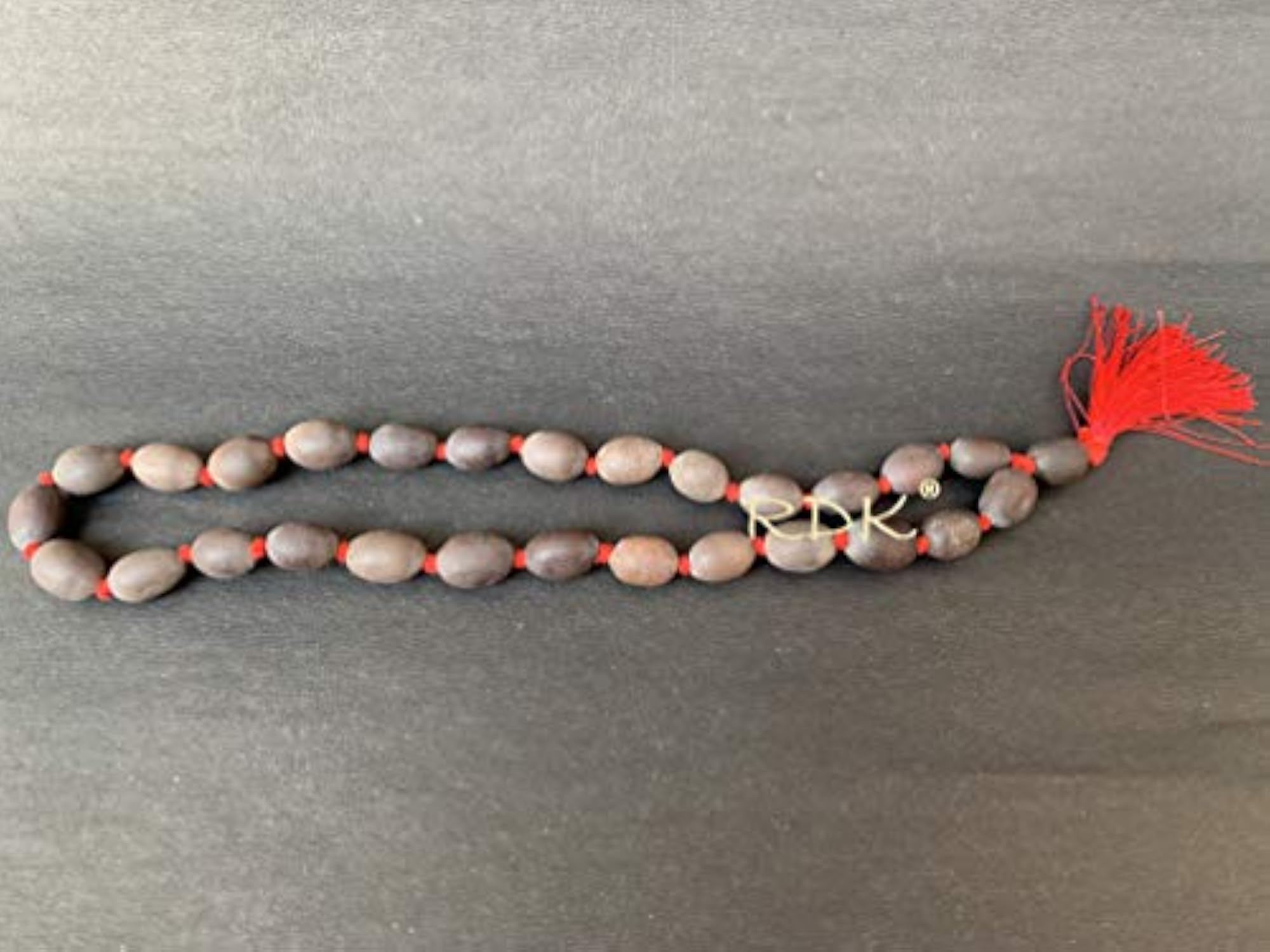 Natural Lotus Seed Bead Kamal Gatta Mala with Tassel for Meditation