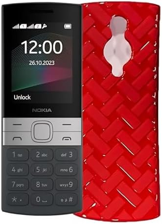 NPRC Case Ultra-Thin Slim Fit Phone Cases Soft Flexible Light Protective Back Cover for Nokia 150-2023(Red)