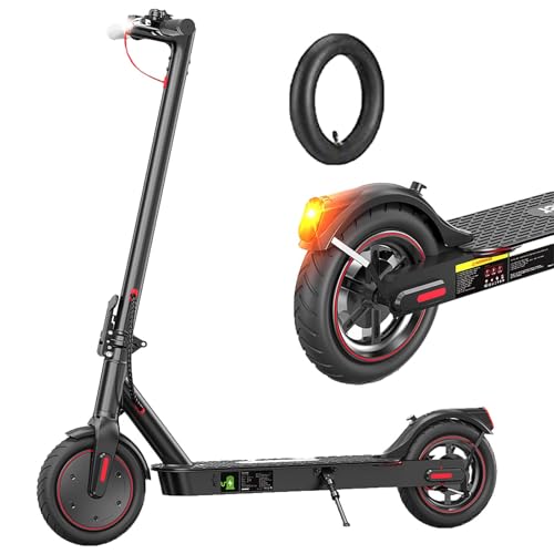 iScooter 8.5' Patinete Electrico Plegable para Adolescentes Y Adultos, Motor de 35O, Autonomía 30KM, MAX 25 KM/H, Carga 100KG, Frenado Dual, 3 Modos De Elocidad, Desplazamientos Diarios