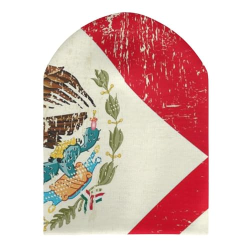 USA and Mexican FlagChildren's Polyester Knitted Hat, Easy to Travel3