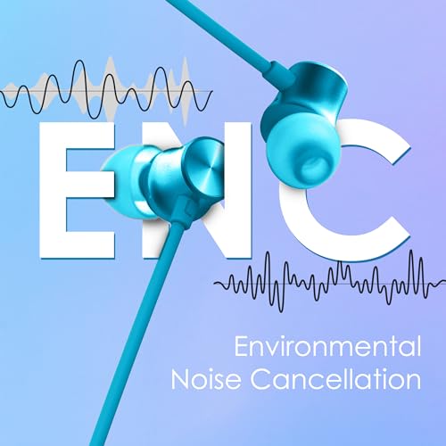 Image of Itel IEB54 Pro Bluetooth in-Ear Earphones | AI ENC | 35 Hours Playback | 10mm Bass Boost Drivers | Fast Charging (10mins = 4hrs Playback) | Magnetic Earbuds | Water Resistant | Neon Blue