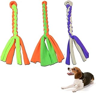 ASOCEA 3 Pack Dog Rope Toys Dog Flirt Pole Replacement Toys Pet Interactive Cotton Chew Toys Chase and Tug for Small Medium Dogs Puppies Breed Chewers
