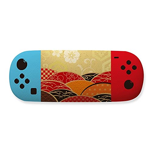Étui pour lunettes Sakura motif géométrique japonais pour sac et bureau