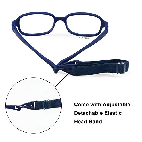 Armação de óculos infantil com alça peça única sem parafuso 4-6Y Óptica flexível meninos meninas ócu