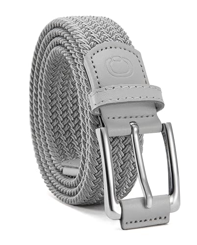 Image of CHAOREN Mens Stretch Belt - 1 3 /8 inch Elastic Braided Golf Belt for Men - Stretchy Web Fit Summer Casual Jeans
