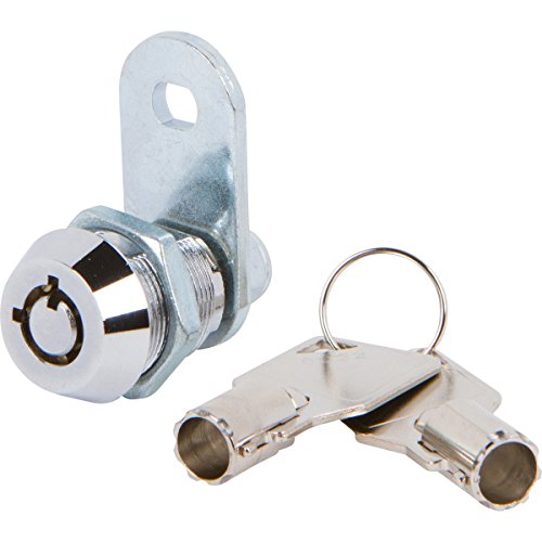 Tubular Cam Lock with 5/8" Cylinder and Chrome Finish, Keyed Alike Buy