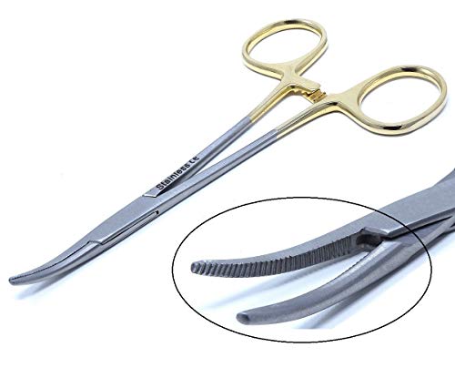 Gold Handle Mosquito Hemostat Forceps 5.5