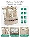 BAGSMART Beach Bag for Women, Mesh Tote Bags with Zipper, Sandproof Vacation Essentials with Cooler for Swim Cruise Pool