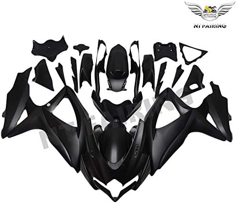 NT FAIRING Matte Black Injection Mold Fairing kits Fit for Suzuki 2008 2009 2010 GSXR 600 750 K8 08 09 10 GSX-R600 Aftermarket Painted ABS Plastic Motorcycle Bodywork