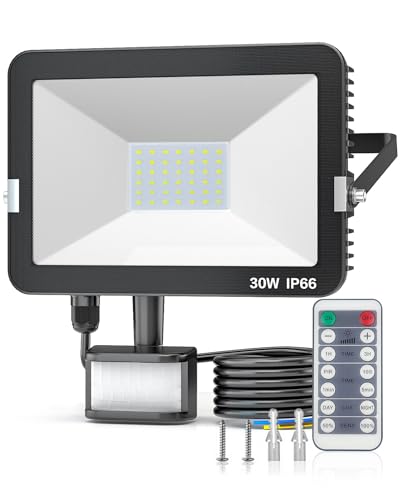 30W Security Lights Security Lights Outdoor Motion Sensor with IR...