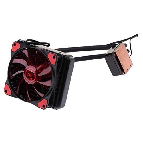 Tubayia Wasserkühlungs-Radiator-Pumpe Heizkörper Ventilator Wasserpumpe Wasserkühlung Kit