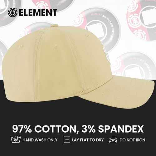 Image of Element Unisex Adult Element Baseball Hat, Adult Flex Fit Active Sport Cap with Curved Brim