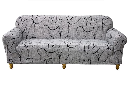 Housse de canapé extensible lavable pour protéger un fauteuil usé 1 place