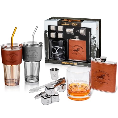 Juego de vasos Dragon Glassware Yellowstone pack 6 pzas miniatura 1