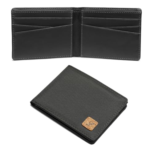Image of Lanyani Minimalist Fabric Wallet Bifold RFID Blocking