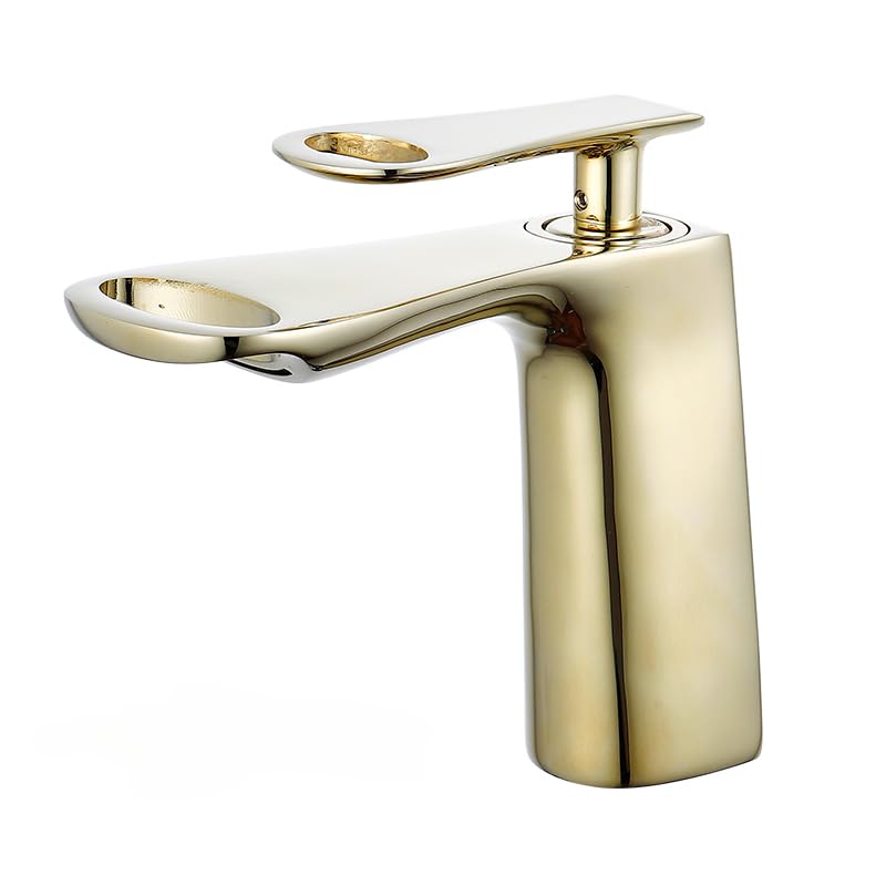 Robinet de salle de bain doré pour sublimer votre espace bien-être moderne