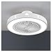 Ventilateur de Plafond avec lumières LED en continu à intensité Variable avec télécommande 3 Vitesses 180. Alimentation en air Grand Angle Meilleurs Ventilateurs de Plafond pour Chambres (Color : GR