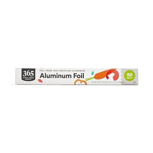 365 by Whole Foods Market, Aluminum Foil, 100 % Recycled, 50 Sq Ft