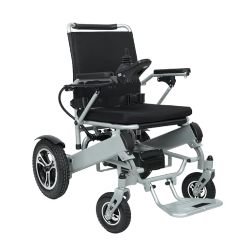 Imagen de Silla de Ruedas Eléctrica Plegable | Compacta, Todo Terreno, Estructura de Aluminio, Respaldo Acojinado, Control Remoto Bluethooth