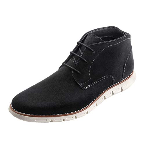 Bruno Marc Men's Suede Chukka Boots Desert Lace Up Dress Boot for Casual Business Black/PURPOSE-HIGH Size 10.5