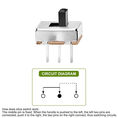 Image of Chanzon SPDT Mini Micro Slide Switch 1p2t 2 Position 70pcs 3mm Toggle