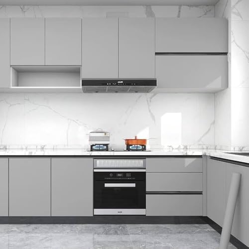 Image of WISDOM Vinyl Contact Paper Decorative for Cabinets Countertops Kitchen Shelves Liner Self Adhesive Film Peel and Stick Waterproof Removable Wallpaper (24 inch x 180, Glitter Grey Wallpaper)