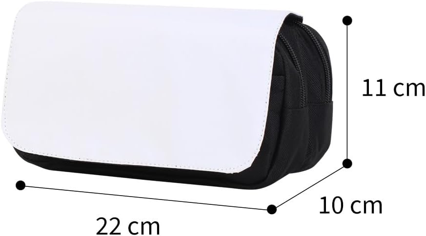 4 PCS Printable Blanks Cosmetic Bags Pencil Case Multipurpose DIY Heat Transfer Makeup Bags Toiletry Pouch with Removable Flap for Sublimation - Image 2