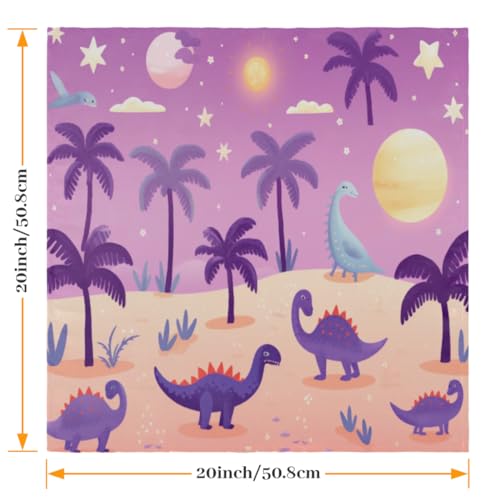 Servilletas de Tela Dinosaurio Multicolor Set x6 miniatura 2