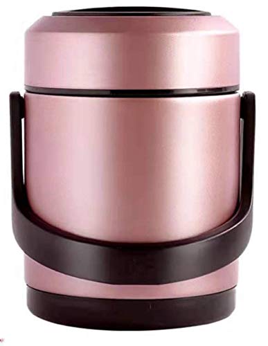 Thermos in acciaio inox con isolamento sottovuoto, contenitore termico per alimenti caldi e zuppe, design a prova di perdite, grande capacità 1,6 l