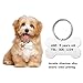 Hotop 16 Pieces Sublimation Blank Dog Tag Aluminum Dog Tag Bone Shaped Sublimation Blank Dog Tag Double Sided Dog Tag with Key Ring for Dogs and Cats Pet ID Tag