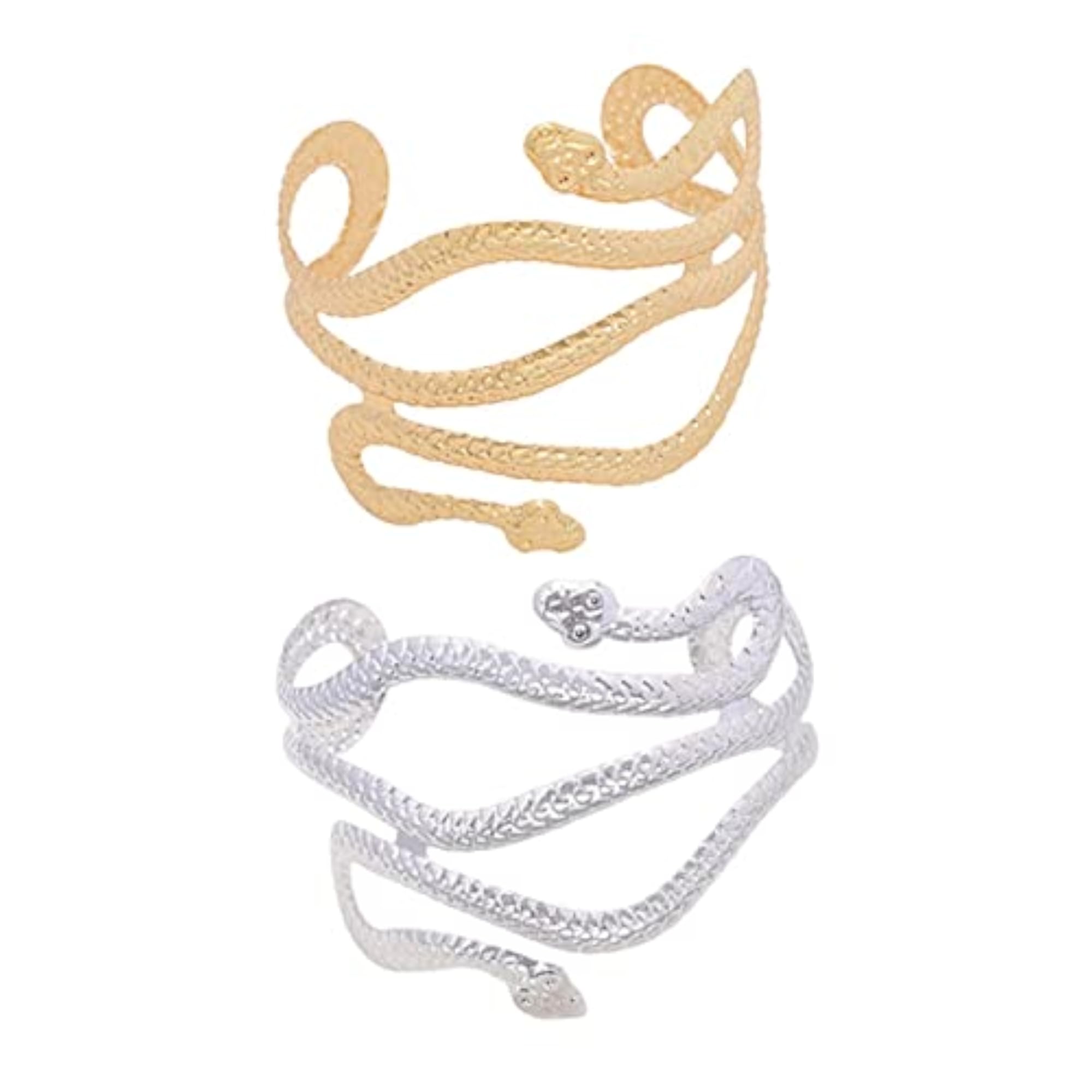 Women's Gold Snake Upper Arm Cuff Jewelry Armlet Wrap