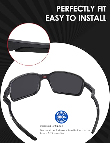 Image of BLAZERBUCK Replacement Temple Sleeves Ear Socks for Oakley Siphon OO9429 Sunglasses
