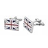 Vogem Union Jack Cufflinks for Men Stainless Steel Flag Cufflink British Flag Cartridge Cufflinks Novelty Birthday Anniversary Wedding Jewellery Gift #4