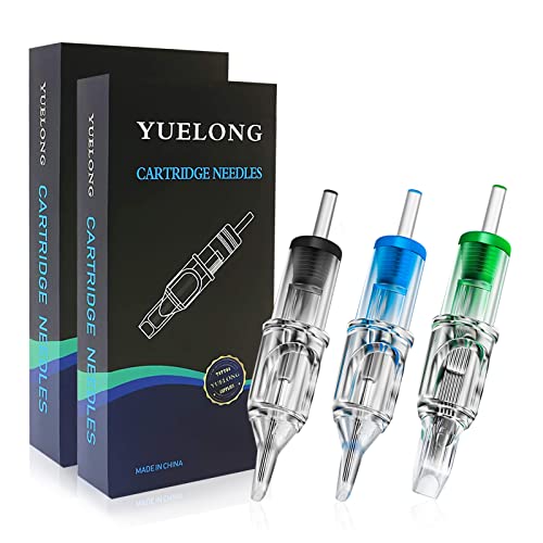 Yuelong 40Pcs Assorted Round Liner Shader Flat Magnum 3Rl 5Rl 7Rl 9Rl 5Rm 7Rm 9Rm 5Rs And Transfer Paper Gift #TOP8