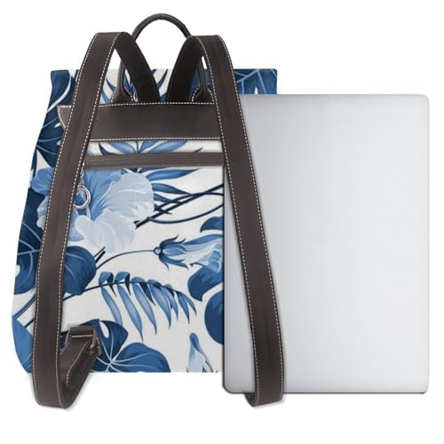 Sac à dos de voyage femme à fleurs bleues idéal pour le week-end - 3