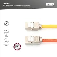 DIGITUS Keystone-Modul Cat 6A – 1 Stück – Geschirmt – 500 MHz 10Base-T – Ansicht 5