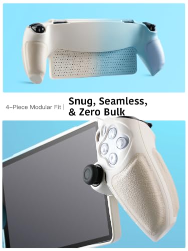 Image of UYIYE PlayStation Portal Case, Slim Gradient Protective,White Blue Gradient
