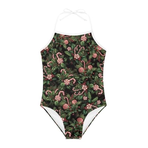 Image of Christmas Kids One-Piece Swimsuits Beach Swimwear Bathing Suit for 3-10 Years Girls