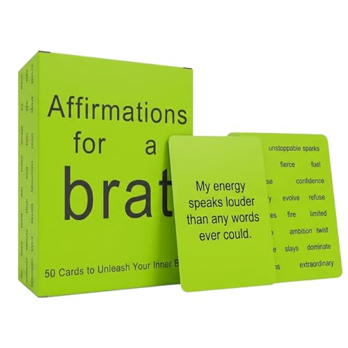 Cartes d'affirmation positive de motivation quotidienne à piocher sur son bureau